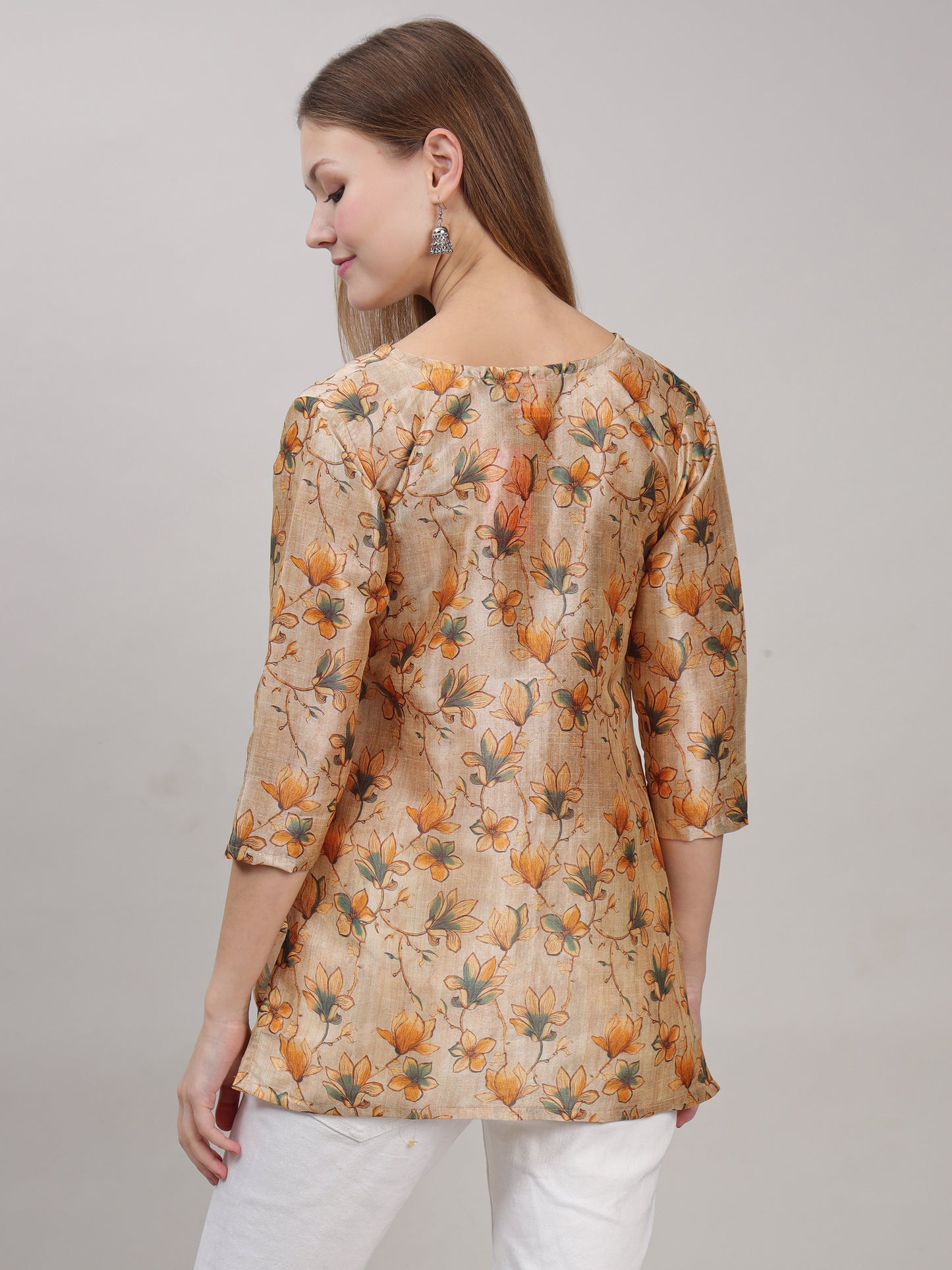 Digital Printed Floral Tunic for Everyday Wear