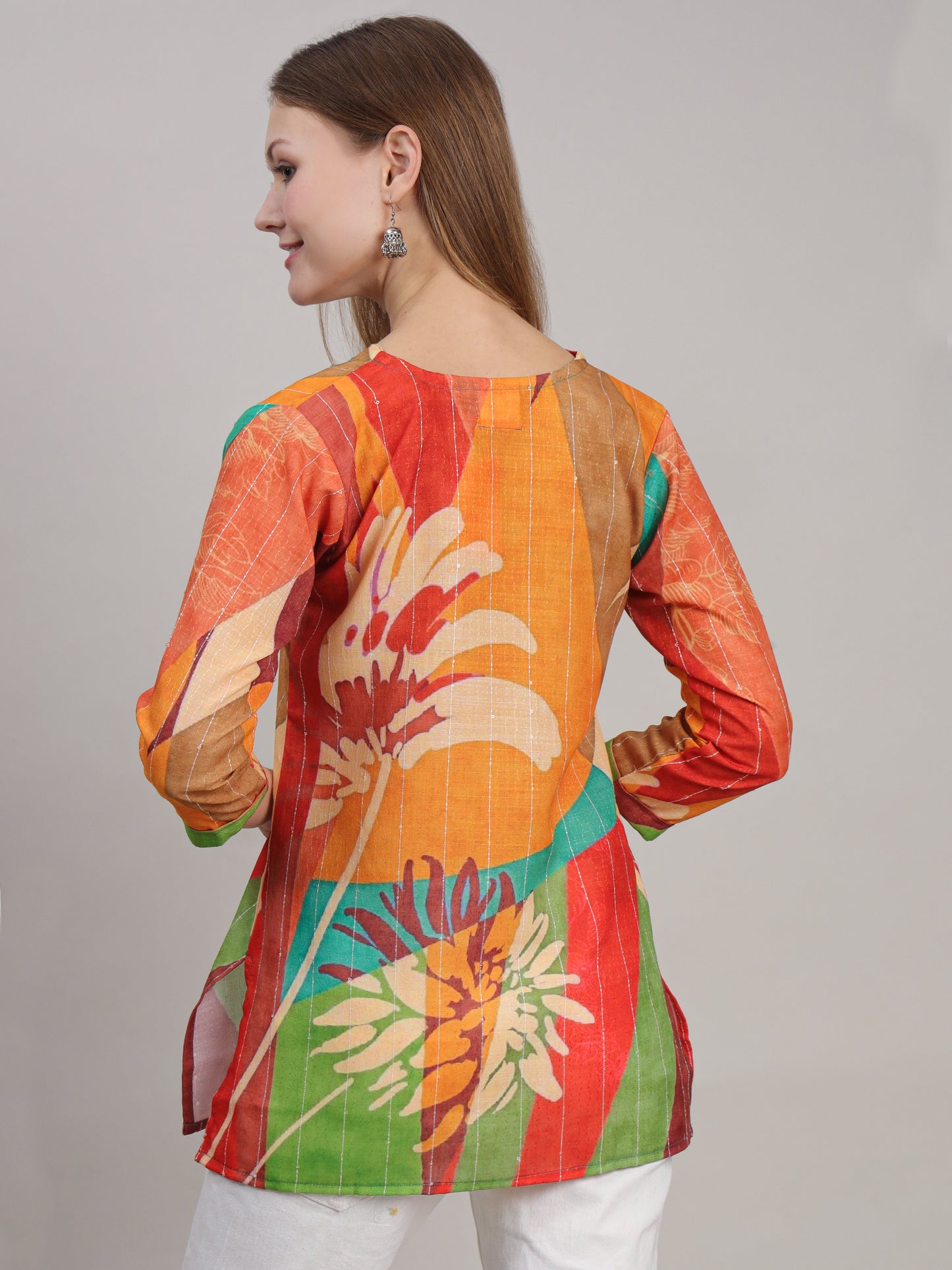 Colour Block Printed Comfortable Tunic