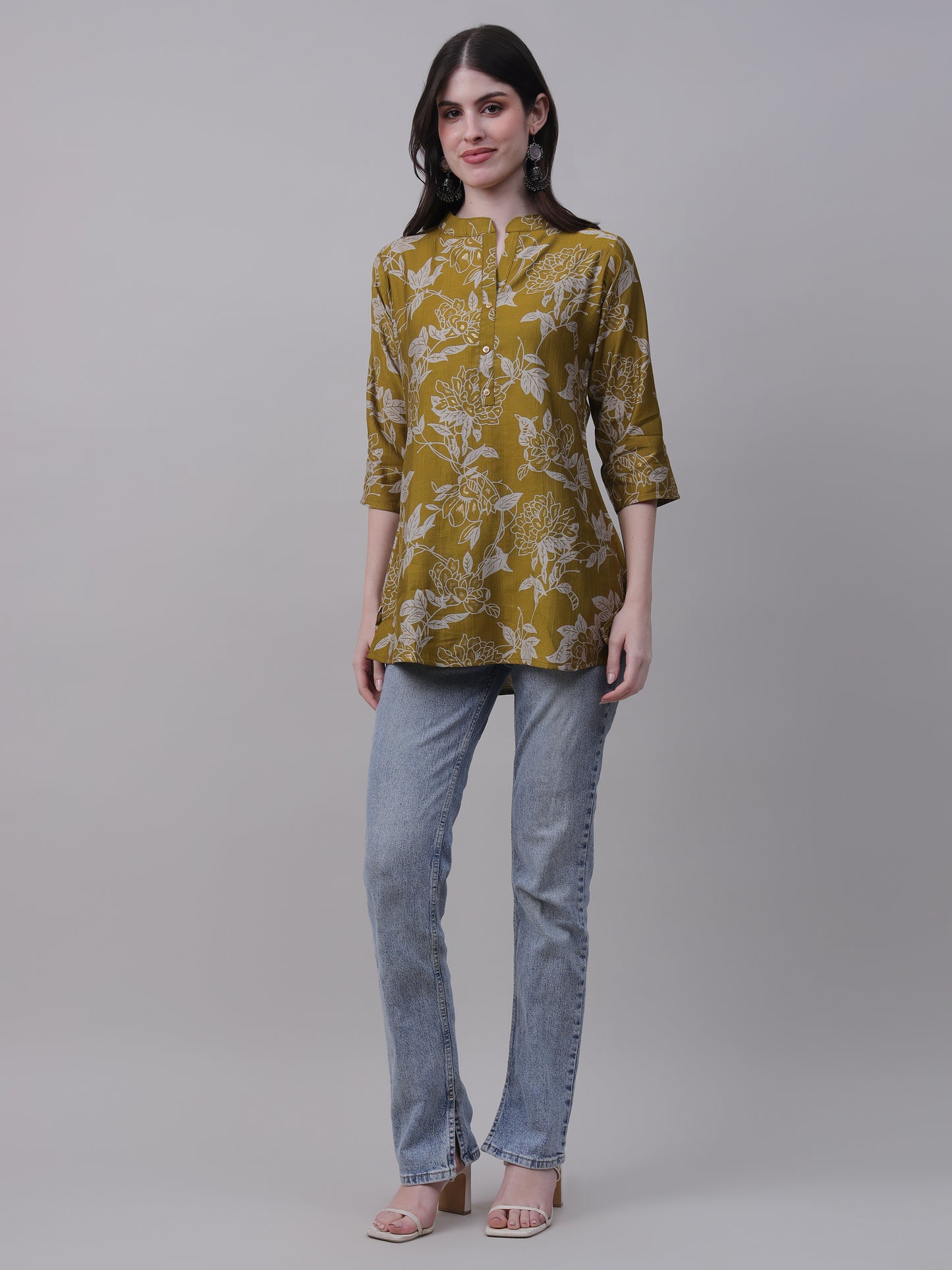 Digital Printed Floral Tunic for Everyday Wear