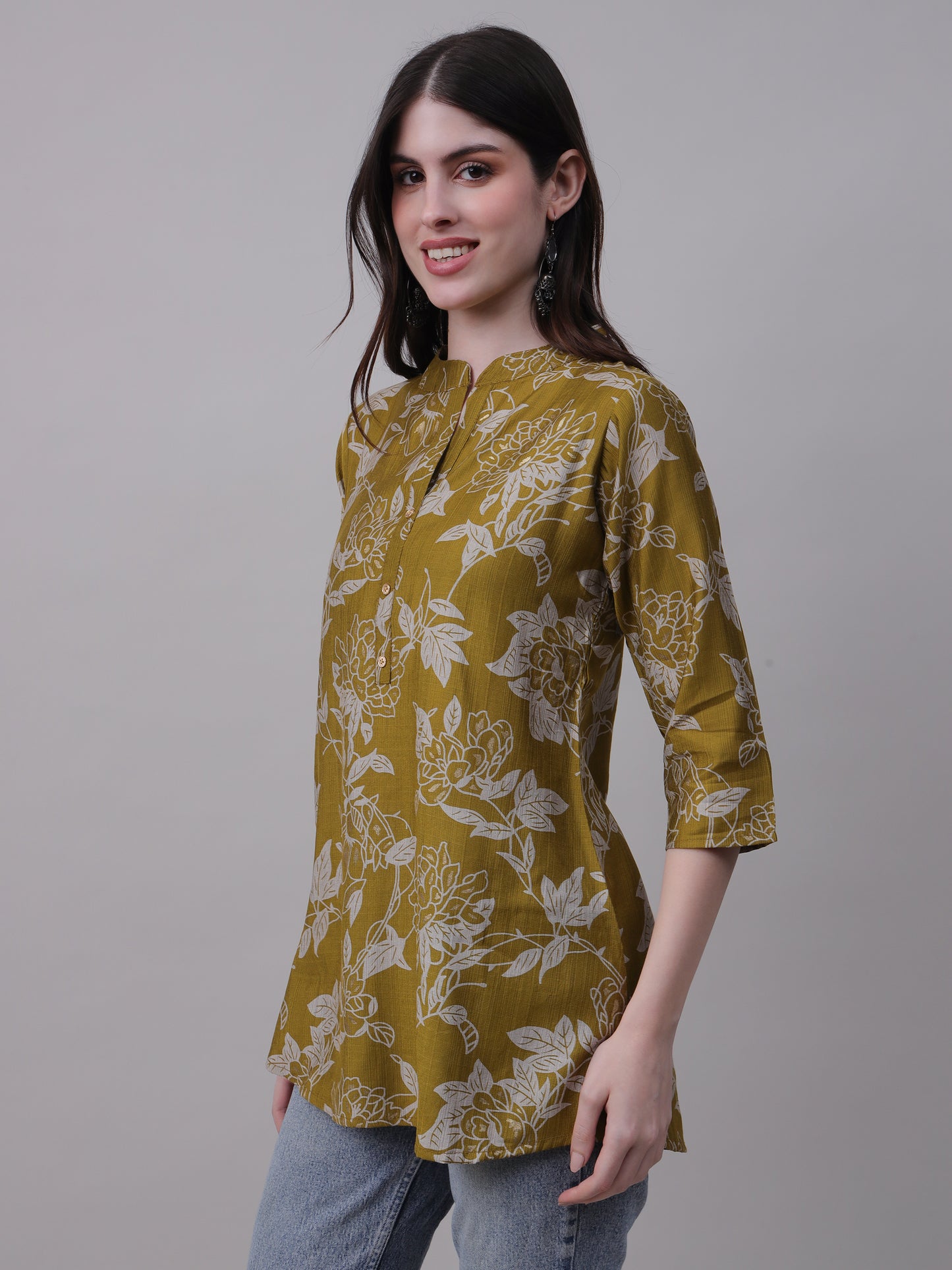 Digital Printed Floral Tunic for Everyday Wear