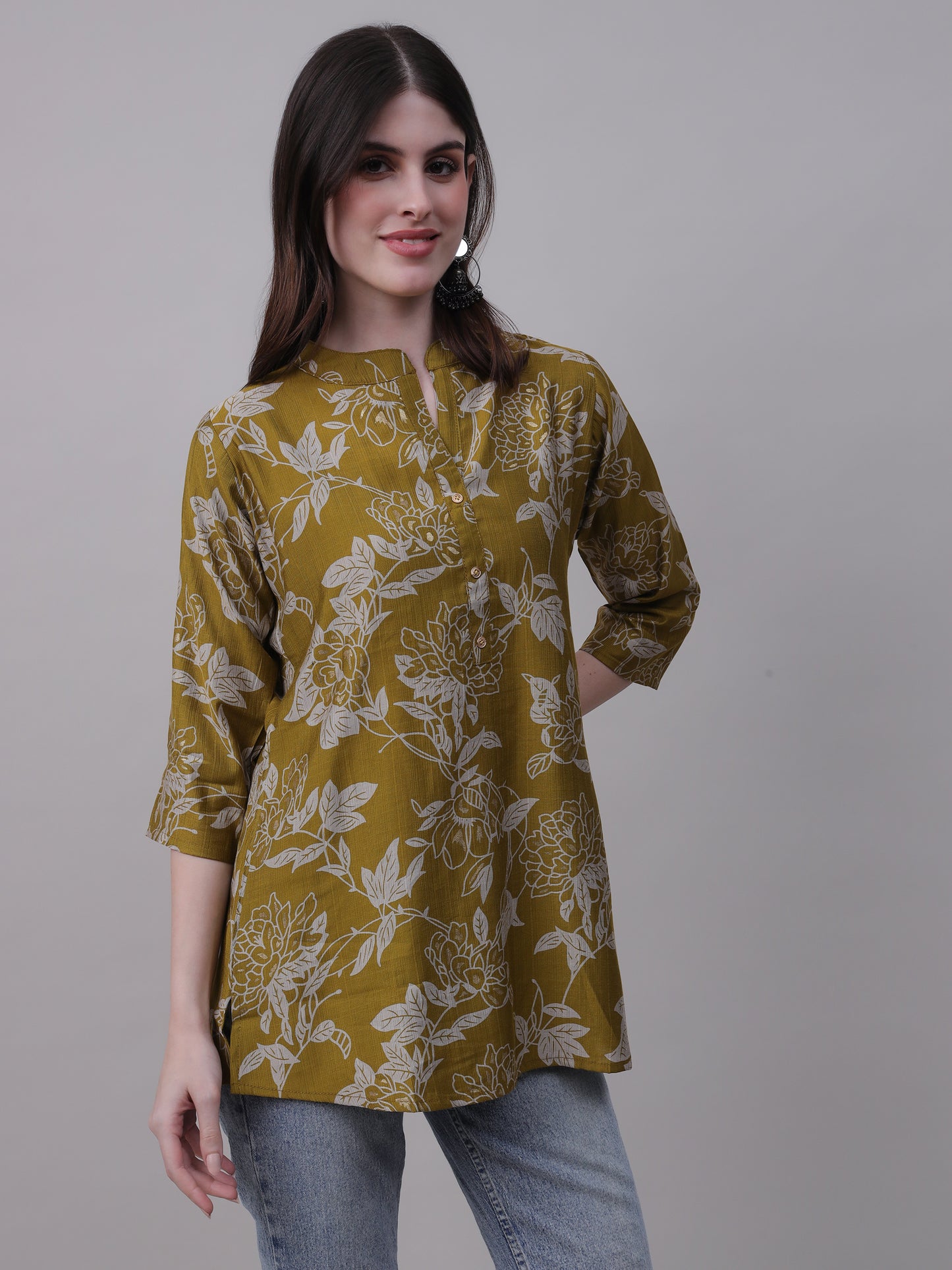Digital Printed Floral Tunic for Everyday Wear
