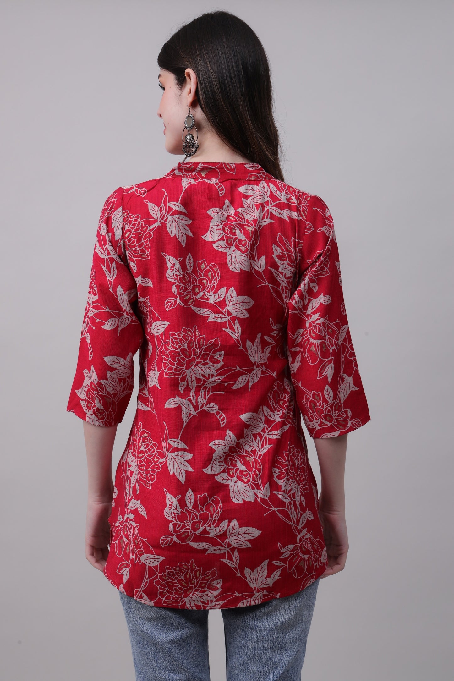 Digital Printed Floral Tunic for Everyday Wear