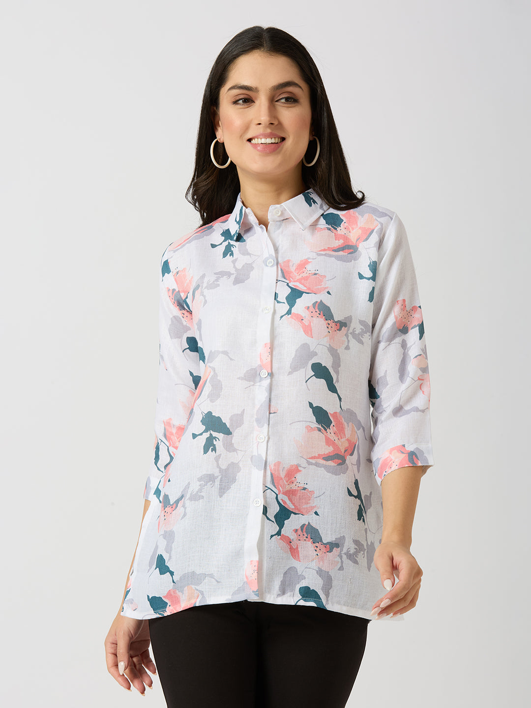 Digital Printed Floral Tunic for Everyday Wear
