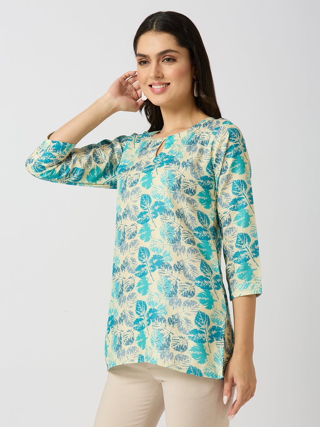 Digital Printed Floral Tunic for Everyday Wear