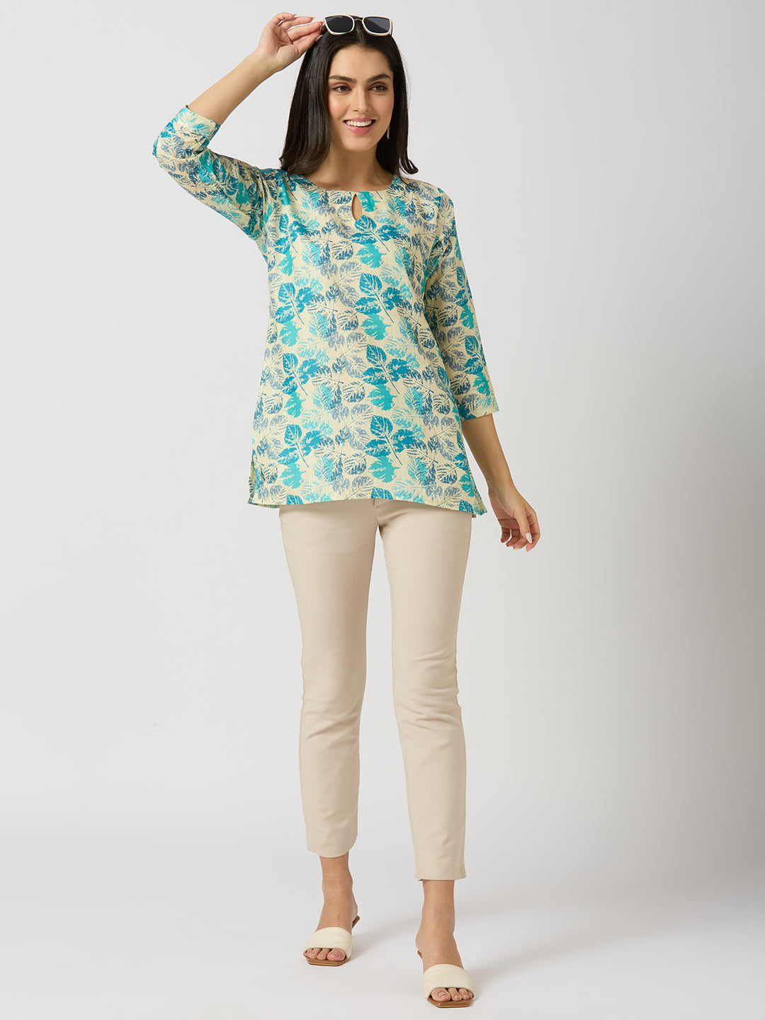 Digital Printed Floral Tunic for Everyday Wear