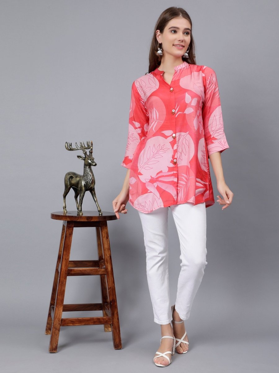 Digital Printed Floral Tunic for Everyday Wear - Stunics