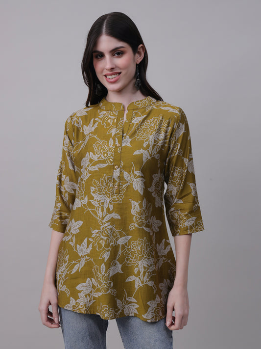 Digital Printed Floral Tunic for Everyday Wear