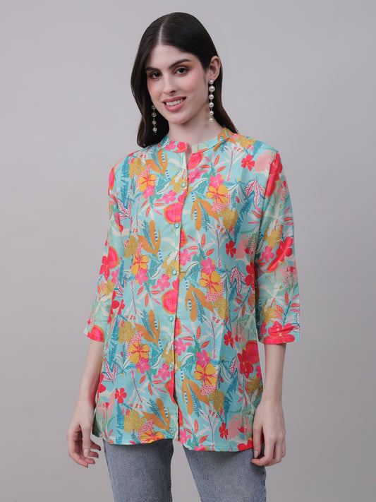 Digital Printed Floral Tunic for Everyday Wear