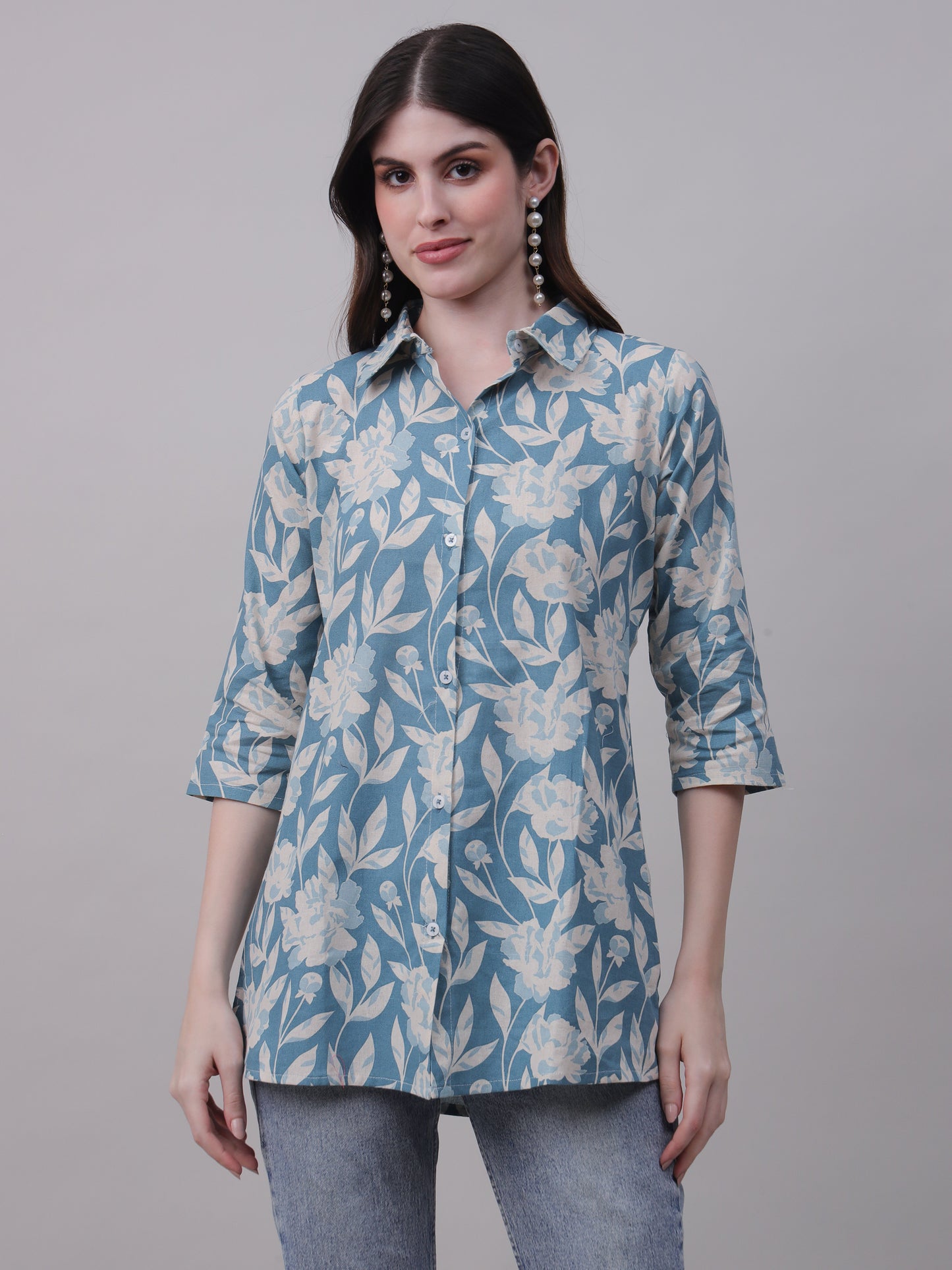 Digital Printed Floral Tunic for Everyday Wear