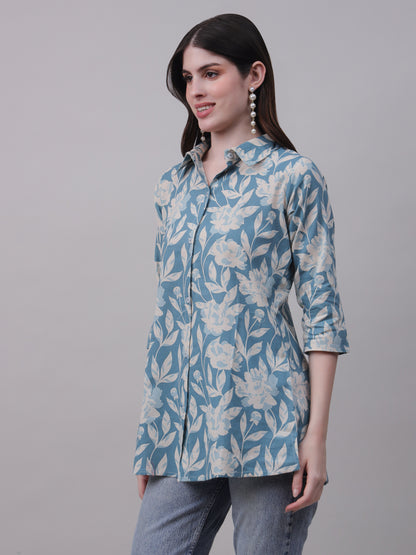 Digital Printed Floral Tunic for Everyday Wear