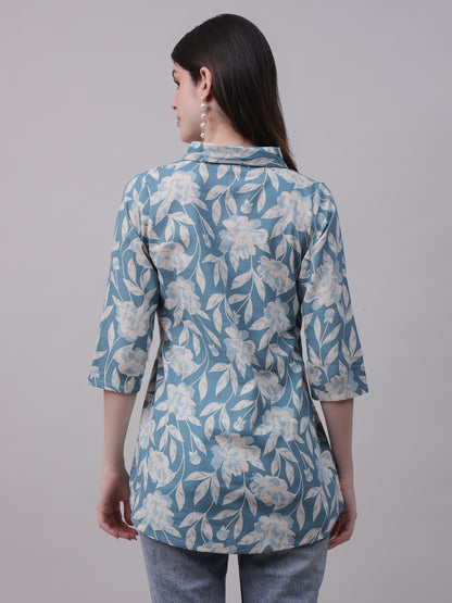 Digital Printed Floral Tunic for Everyday Wear