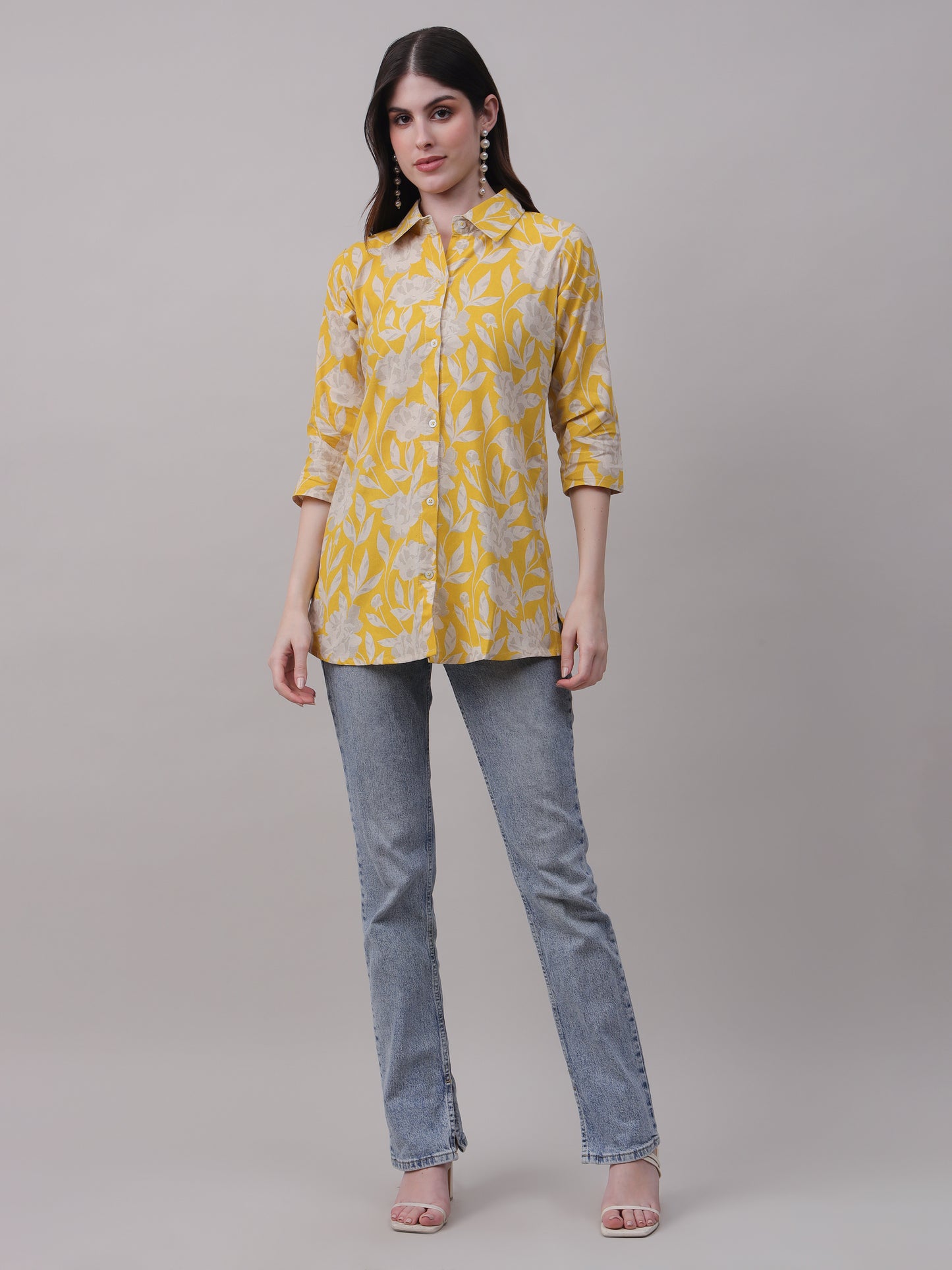 Digital Printed Floral Tunic for Everyday Wear