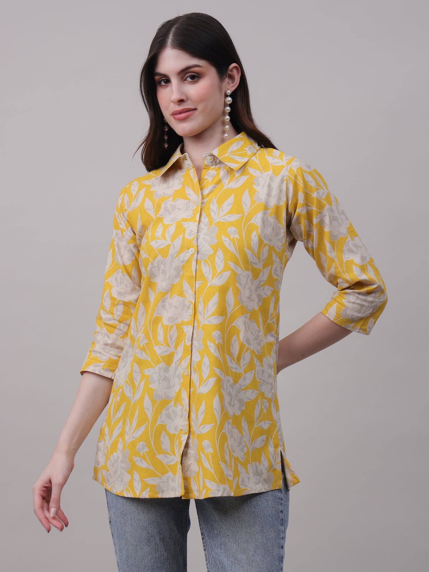 Digital Printed Floral Tunic for Everyday Wear