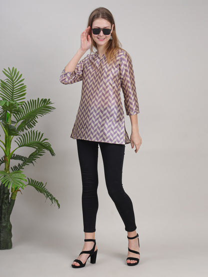 Geometric Printed Comfort Tunic