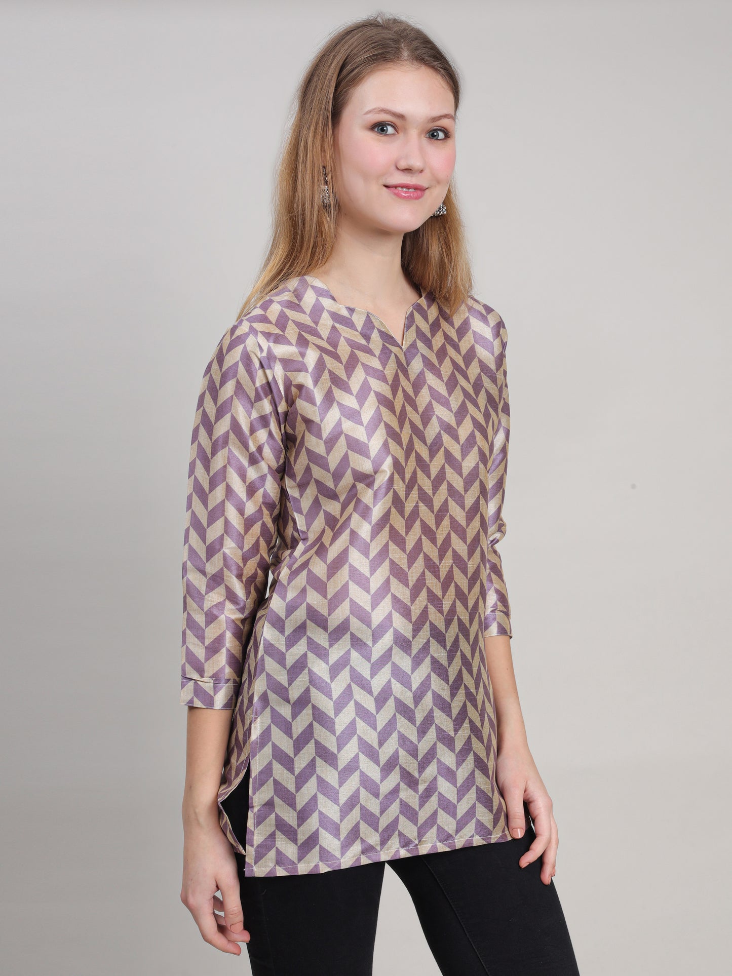 Geometric Printed Comfort Tunic