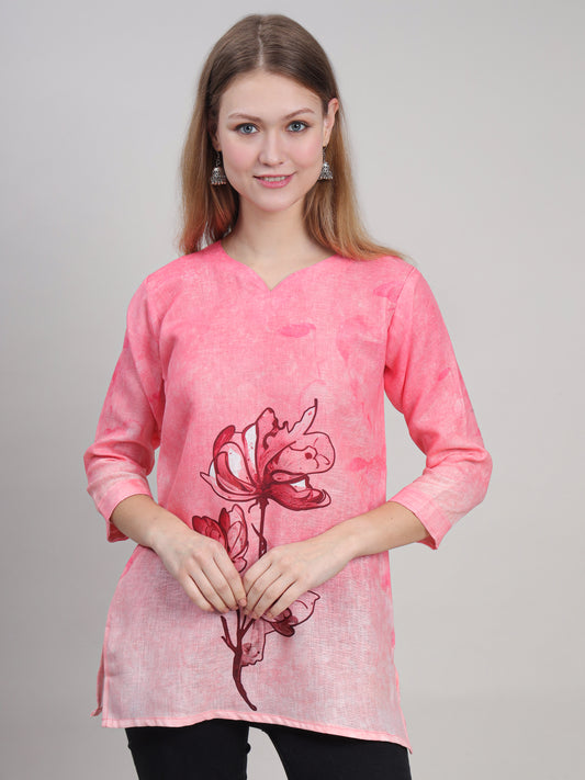 Floral Printed Comfortable Tunic for Everyday Wear