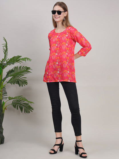 Digital Printed Floral Tunic for Everyday Wear