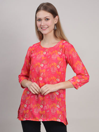 Digital Printed Floral Tunic for Everyday Wear