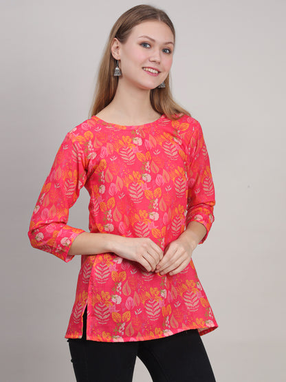 Digital Printed Floral Tunic for Everyday Wear