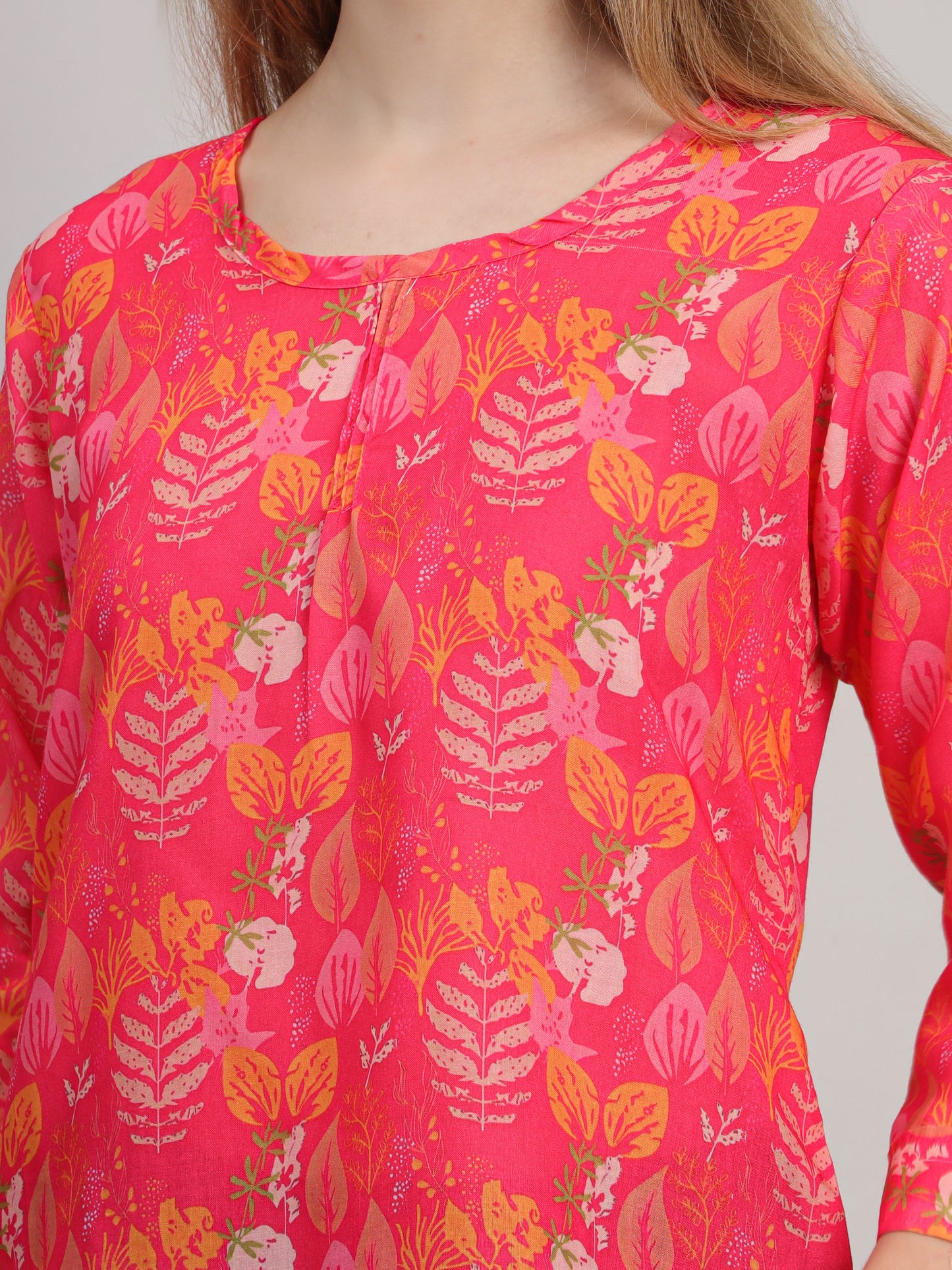 Digital Printed Floral Tunic for Everyday Wear