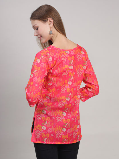 Digital Printed Floral Tunic for Everyday Wear