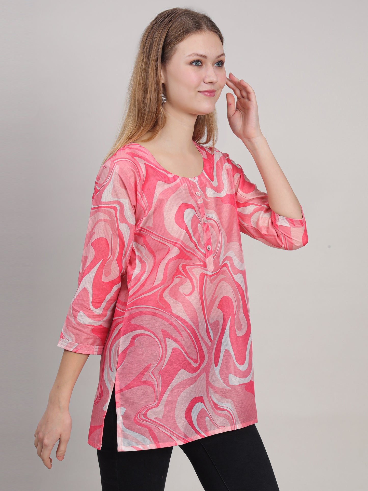 Shimmer Printed Tunic