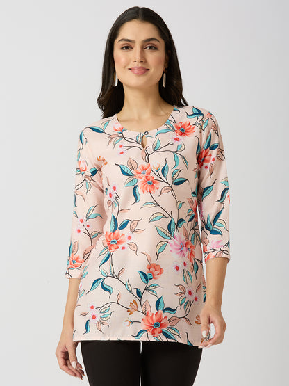 Digital Printed Floral Tunic for Everyday Wear