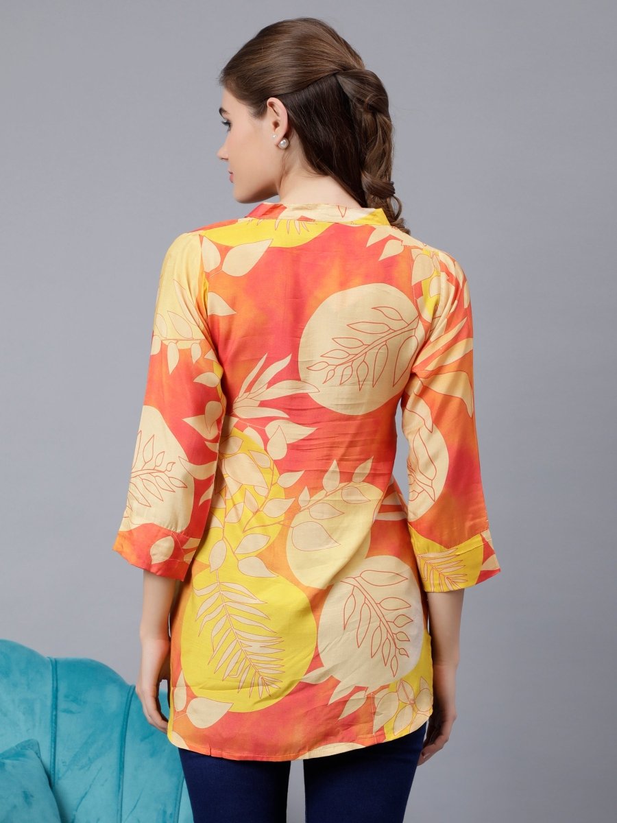 Digital Printed Floral Tunic for Everyday Wear - Stunics