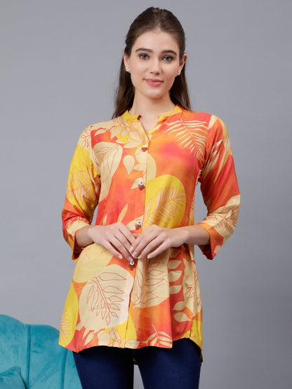 Digital Printed Floral Tunic for Everyday Wear - Stunics