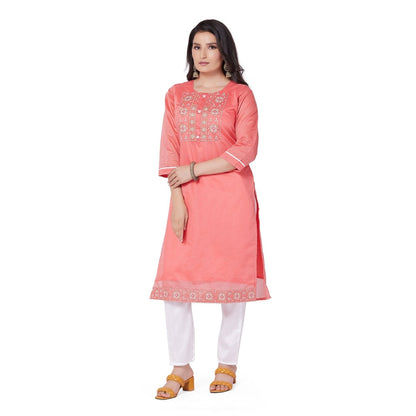 Golden Neckwork Silk Kurta Suit - Stunics