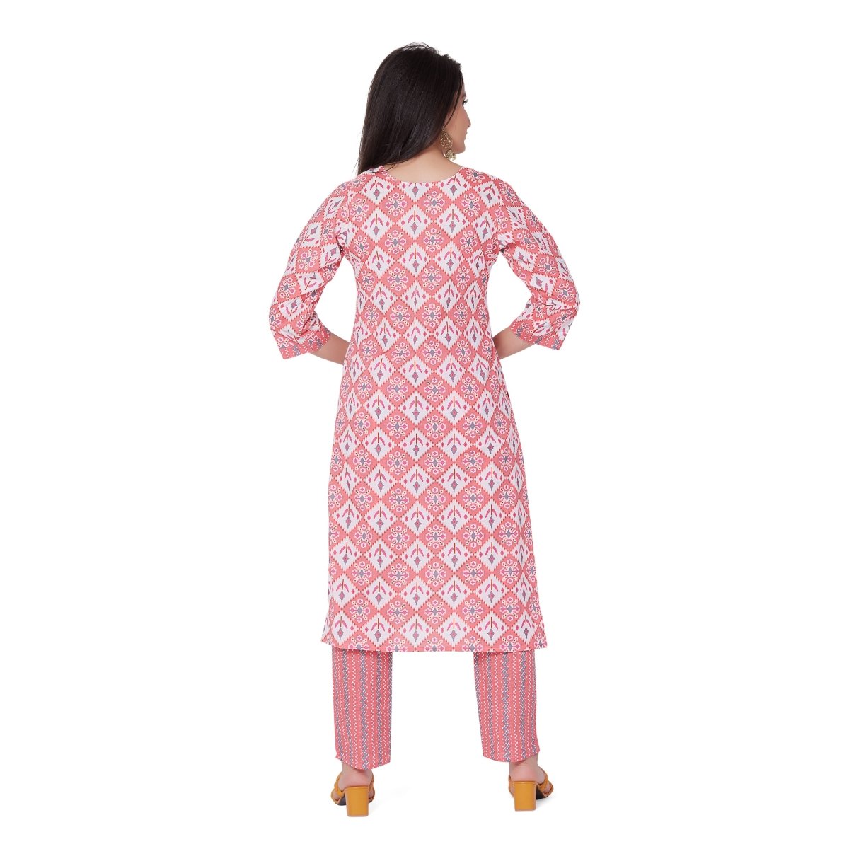 Printed Jaipuri Cotton Kurta Suit - Stunics